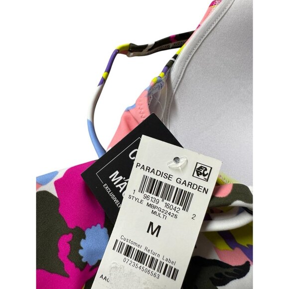 Bar III Women's Paradise Garden‎ Tankini Top Size Medium - Picture 5 of 5